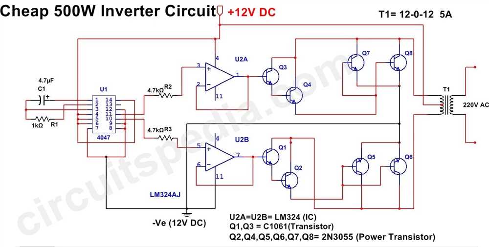 Step By Step Guide Building A 500W Inverter Circuit Diagram